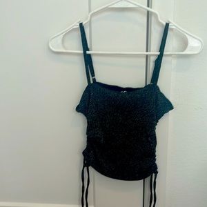 hollister going out shirt small black sparkly